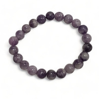 Lepidolite Bead Bracelet