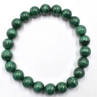 Malachite Bead Bracelet