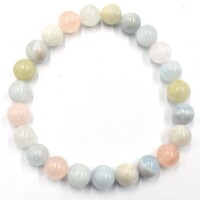 Morganite Bead Bracelet