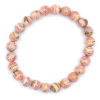 Rhodocrosite Bead Bracelet