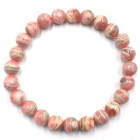 Rhodocrosite Bead Bracelet