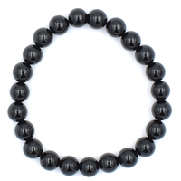 Black Sardonyx Bead Bracelet
