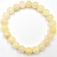 Yellow Calcite Bead Bracelet