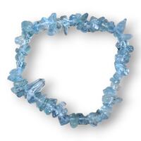 Aquamarine Chip Bracelet