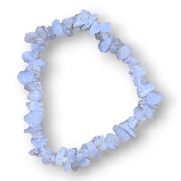 Blue Lace Agate Chip Bracelet