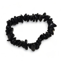 Black Obsidian Chip Bracelet