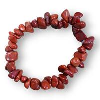 Red Jasper Chip Bracelet