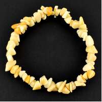 Yellow Jade Chip Bracelet