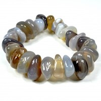 Botswana Agate Tumbled Bracelet