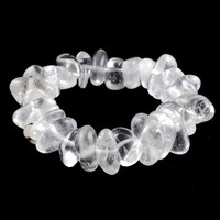 Clear Quartz Tumbled Bracelet