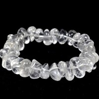 Clear Quartz Tumbled Bracelet