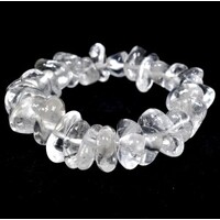 Clear Quartz Tumbled Bracelet