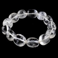 Clear Quartz Tumbled Bracelet