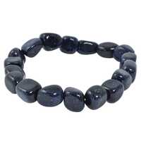 Blue Goldstone Tumbled Bracelet