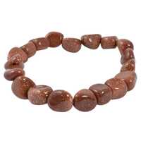 Gold Goldstone Tumbled Bracelet