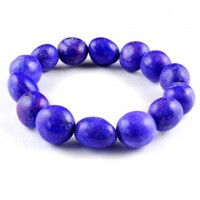 Purple Howlite Tumbled Bracelet