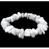 White Howlite Tumbled Bracelet