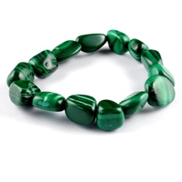 Green Malachite Tumbled Bracelet