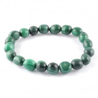 Green Malachite Tumbled Bracelet