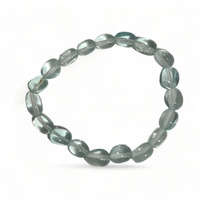 Light Blue Obsidian Tumbled Bracelet