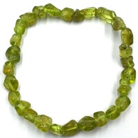 Peridot Tumbled Bracelet