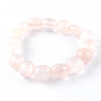 Rose Quartz Tumbled Bracelet