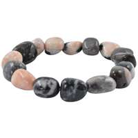 Pink Zebra Jasper Tumbled Bracelet