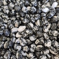 Black &amp; White Zebra Jasper Tumbled Stones - 1Kg Lots