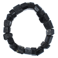 Black Tourmaline Rough Bracelet