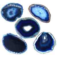 Blue Agate Geode Slice [Size 000]
