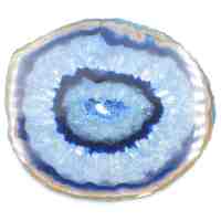 Blue Agate Geode Slice [Size 7]