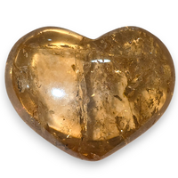 Citrine Laser Heart Carving