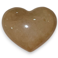 Citrine Laser Heart Carving