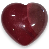 Red Mookaite Heart Carving