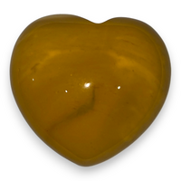 Yellow Mookaite Heart Carving