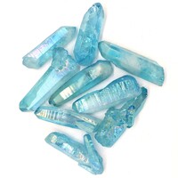 Aqua Aura Points [9-13pcs - Clear Quartz]