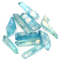Aqua Aura Points [7-10pcs - Clear Quartz]