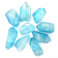 Aqua Aura Points [8-9pcs - Clear Quartz]