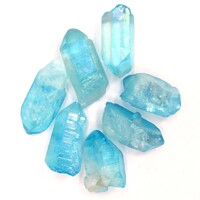 Aqua Aura Points [6-7pcs - Clear Quartz]