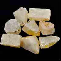 Clear Quartz Rough Stones [Small 250gms  8-12 pcs]