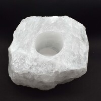 Clear Quartz Rough Tealight Holder