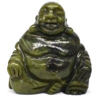 Nephrite Jade Laughing Buddha Carving