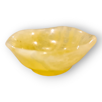 Orange Calcite Bowl Carving
