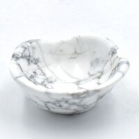 White Howlite Bowl Carving
