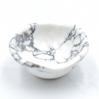 White Howlite Bowl Carving