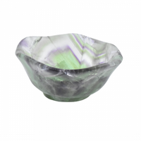 Rainbow Fluorite Bowl Carving