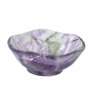 Rainbow Fluorite Bowl Carving