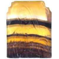 Yellow &amp; Purple Fluorite Mary Carving