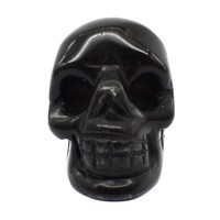 Black Obsidian Crystal Skull Carving