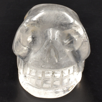 Clear Quartz Crystal Skull Carving